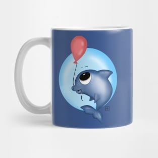 Dolphin with a balloon Mug